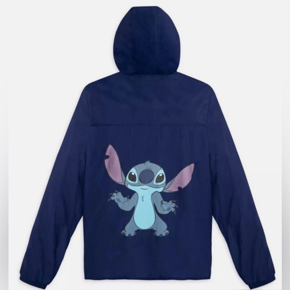 NEW WITH TAGS DISNEY LILO STITCH HOODED WINDBREAKER/RAIN JACKET SOLD OUT SIZE XS